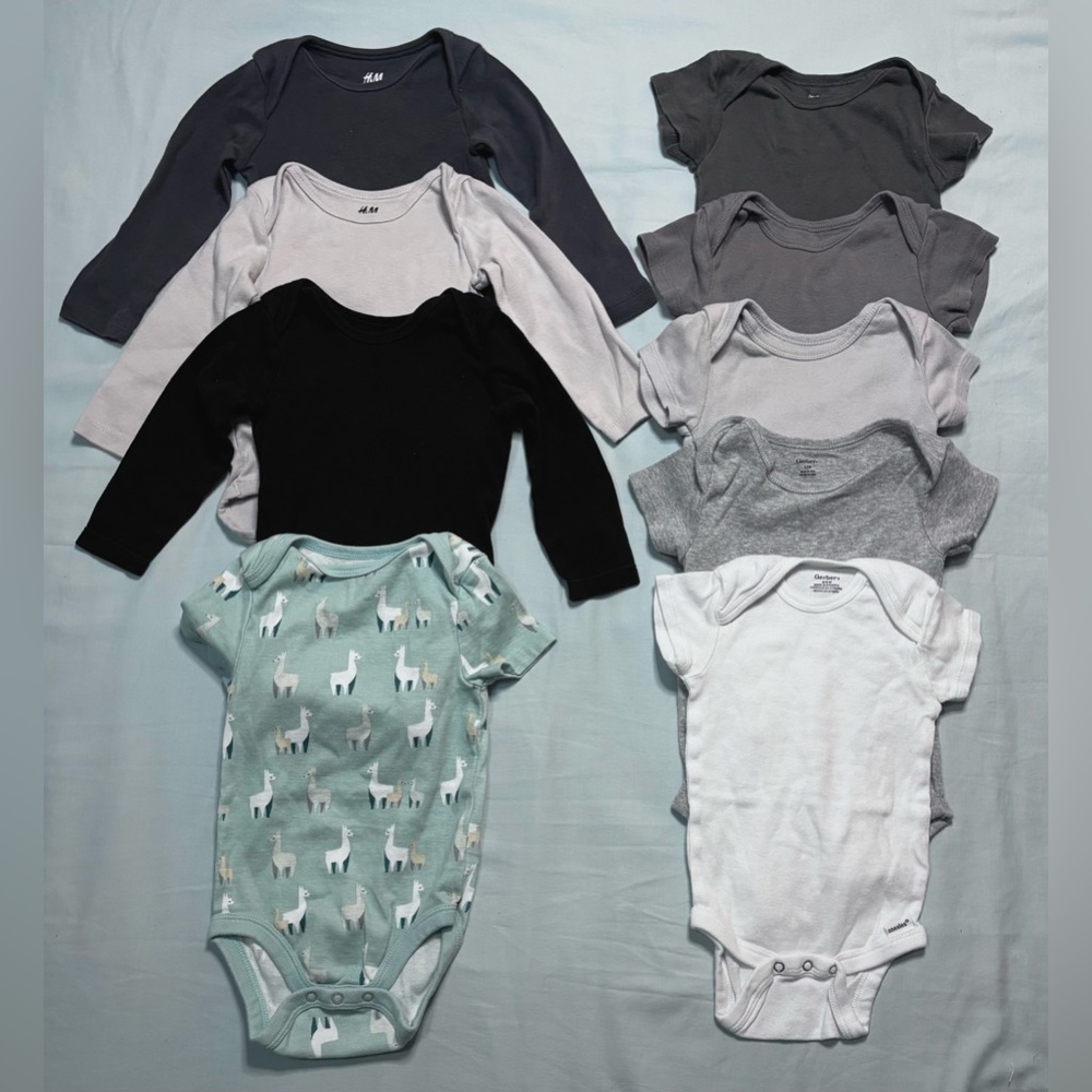 Lot of 6-9m Baby Boy Onesies